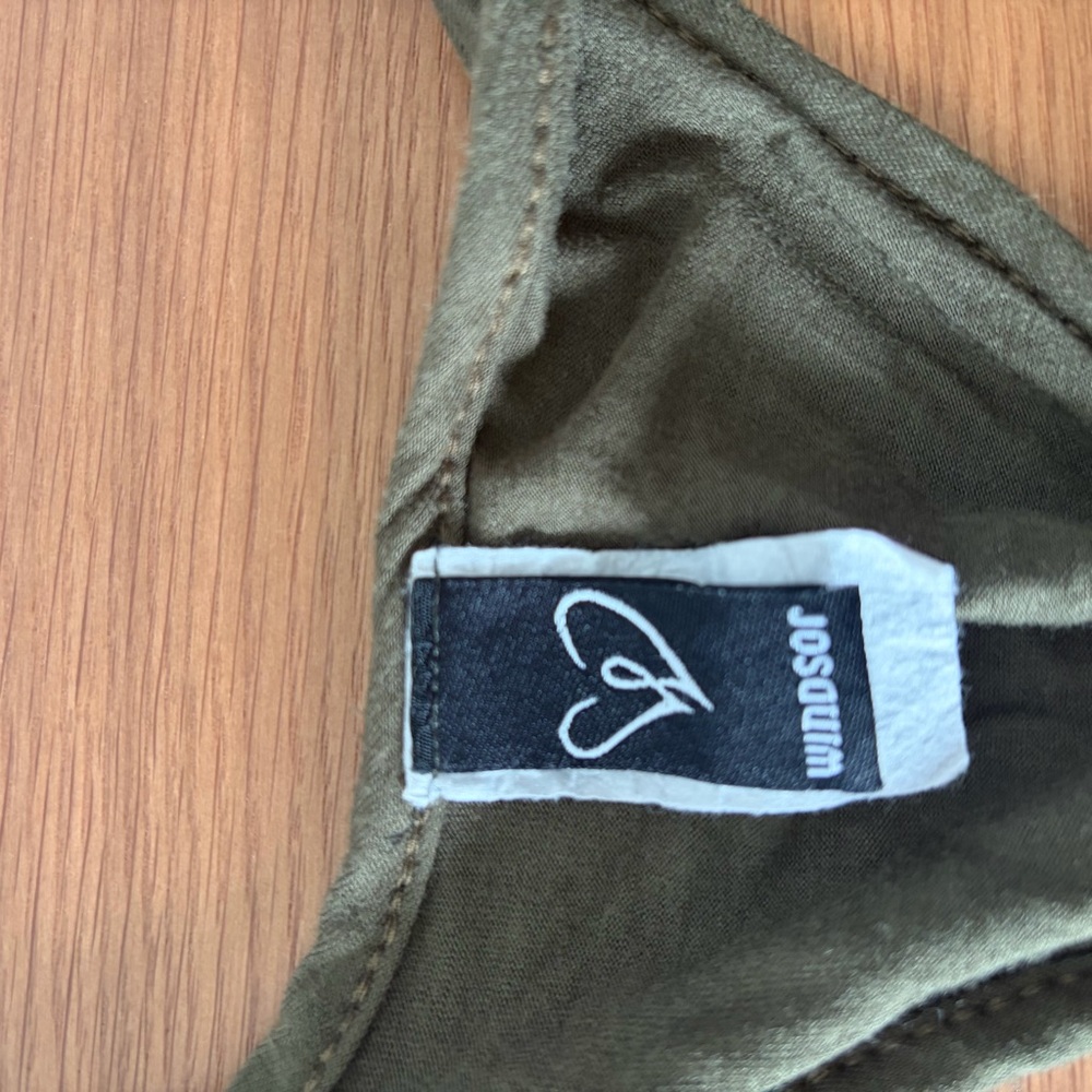 Windsor Khaki Green Dress with high slits - Picture 7 of 9